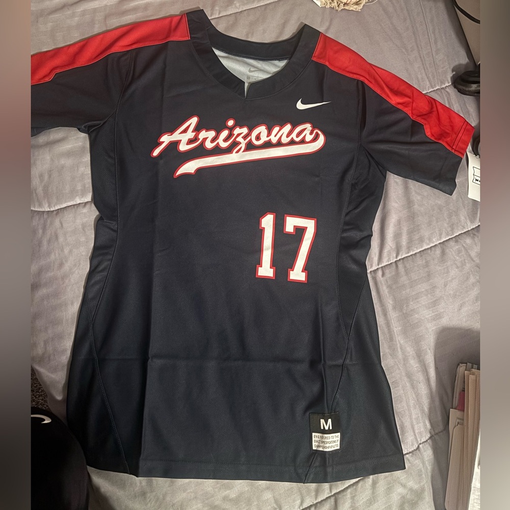 Nike Arizona WILDCATS Women's Navy and Red Jersey #17 NCAA